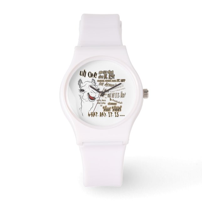 Relógio Engraçado Hump Day Camel Watch (Frente)