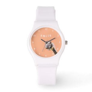 Relógio Engraçado Observar com Feliz Ostrich Jogador - Sor
