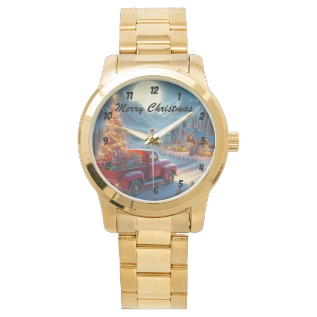 Relógio Entrega da Véspera de Natal Mágica (Frente)