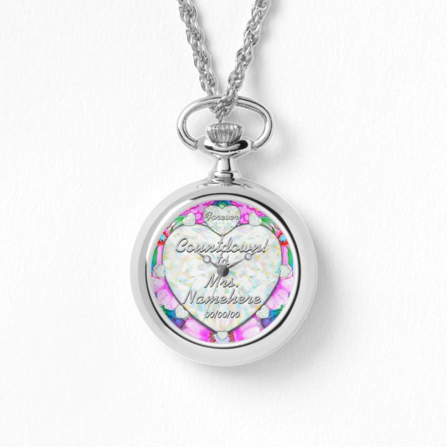 Relógio Envolvido! Contagem de Casamento! Adicione Sobreno (Frente)