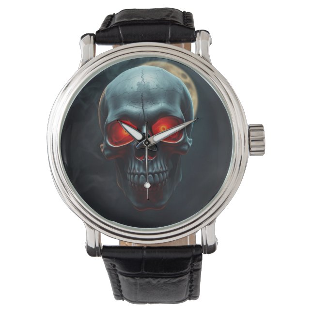 Relógio Epic Burning-Eye Skull Watch for Spooky Nights (Frente)