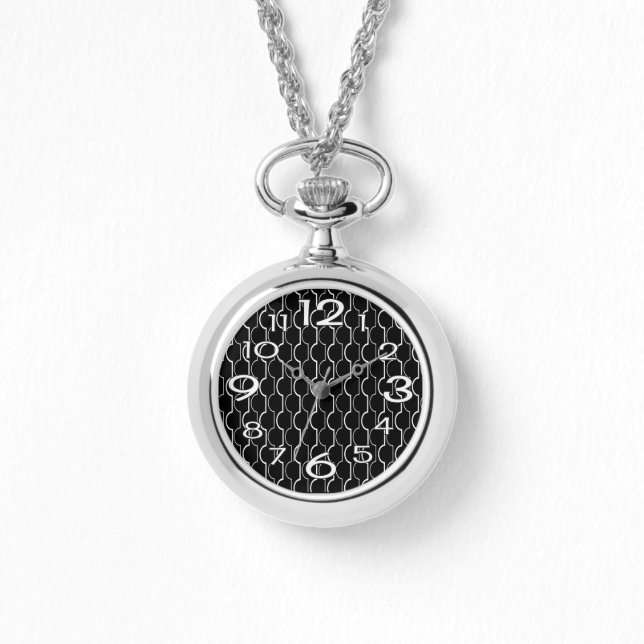 Relógio Escamas Pretas (Frente)