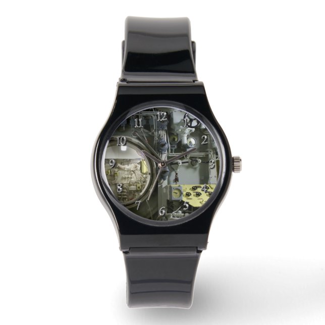 Relógio escotilha de um antigo submarino retrô (Frente)