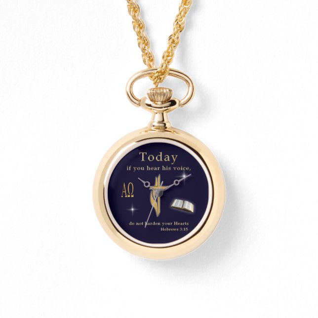 Relógio Escritura de Bíblias Cristã (Frente)