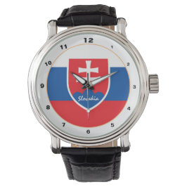Relógio Eslováquia Flag & Eslováquia moda de tendências /d