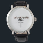 Relógio Esquadrão do noivo padrinho despedida de solteiro<br><div class="desc">design</div>