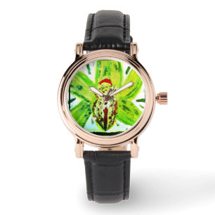 Relógio Esquadrão Perfeito de Couro Preto, Praça-Praça-Pra