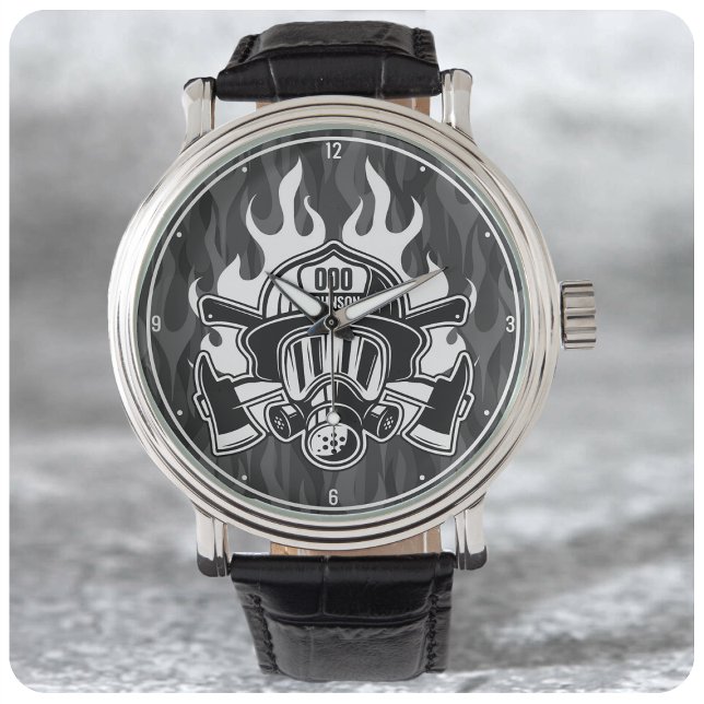 Relógio Estação Personalizada de Bombeiros de Emergência (Criador carregado)