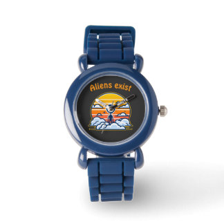 Relógio Estética Sunset alienígena | Alienígena Sci-Fi Sun