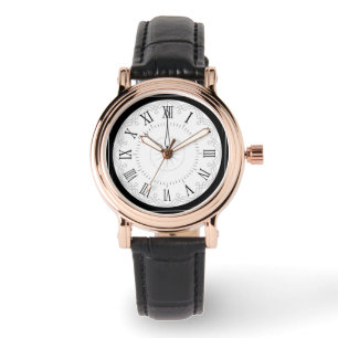 Relógio Estilo de Vintage Elegante Numeração Romana