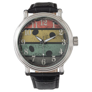 Relógio Estilo Retroativo Vintage Arte Picleball Distante