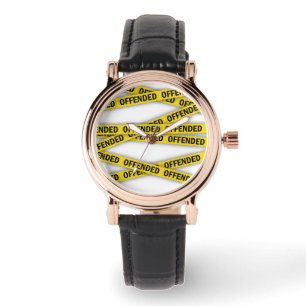 Relógio Estou ofendido que a fita policial não atravesse