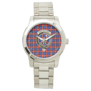 Relógio Eterno Clã Anstruther Tartan Xadrez Clã Clássico P