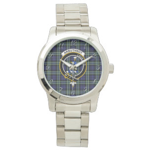 Relógio Eterno Clã Arbuthnot Tartan Xadrez Gift