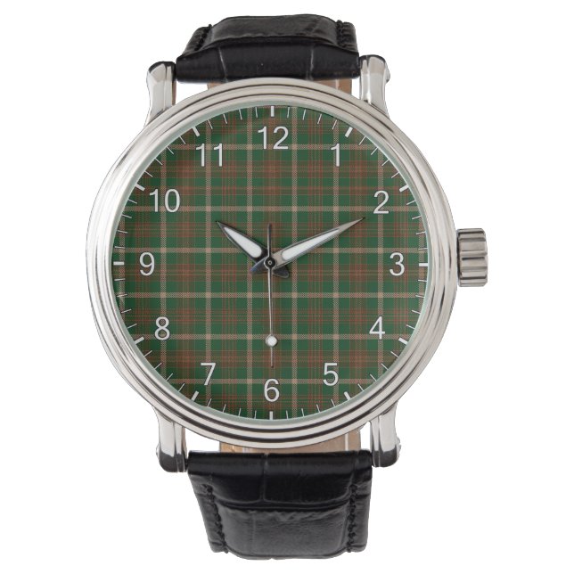 Relógio Eterno Clã Clã Copeland Tartan Xadrez Gift (Frente)