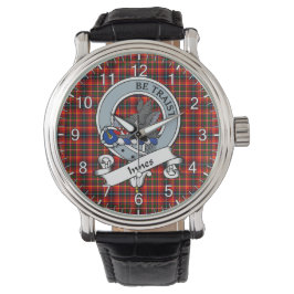Relógio Eterno Clã Innes Crachá Tartan Watch