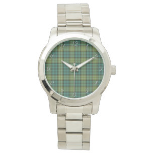 Relógio Eterno clássico Clan Allan Tartan Xadrez Gift