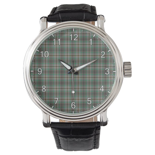 Relógio Eterno clássico Clan Craig Tartan Xadrez Gift (Frente)