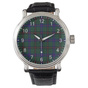 Relógio Eterno clássico Clan Davidson Tartan Xadrez Gift