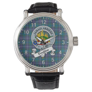 Relógio Eterno clássico Clan Douglas Crachá Tartan Watch