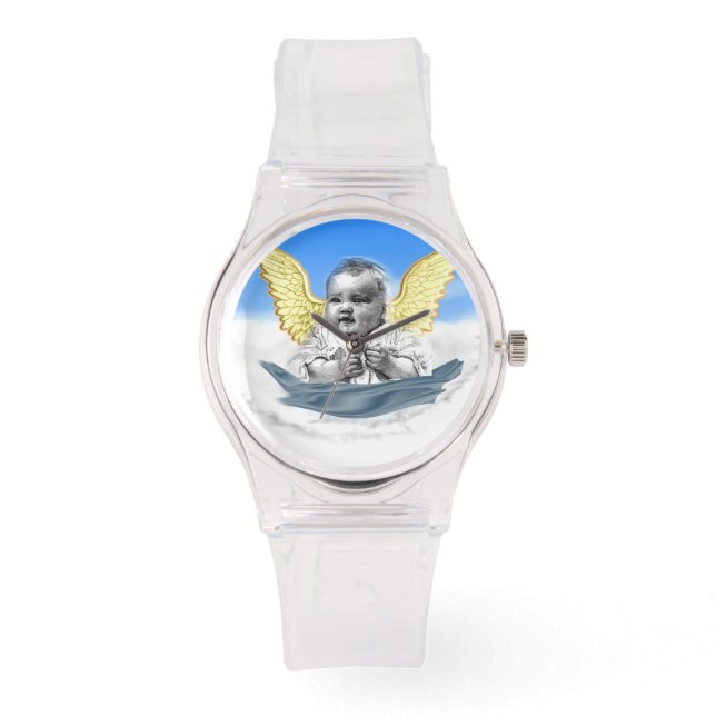 Relógio Eu acredito em Anjos (Frente)