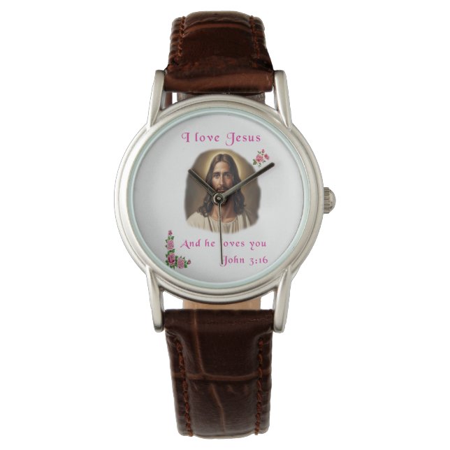 Relógio Eu amo Jesus (Frente)