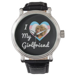 Relógio Eu Amo Minha Foto Personalizada De Orgulho Trans L