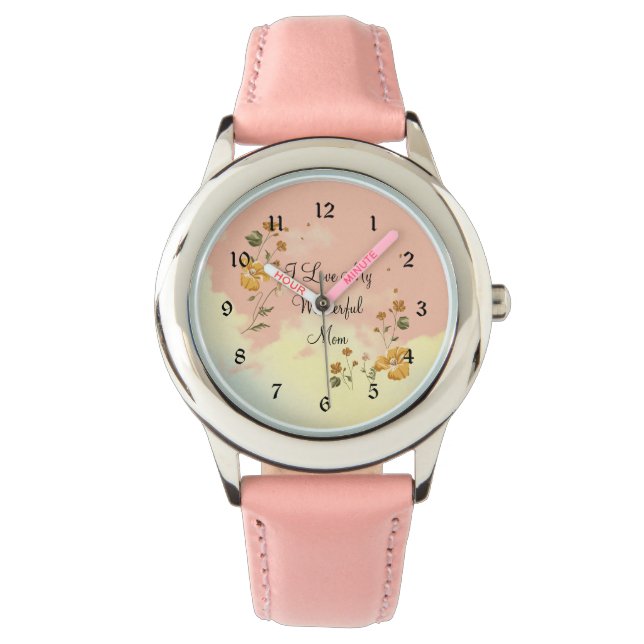 Relógio Eu Amo Minha Mãe Maravilhosa (Frente)