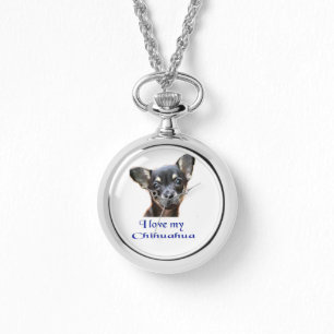 Relógio Eu amo o meu Chihuahua Watch