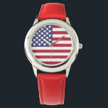 RELÓGIO EU AMO OS ESTADOS UNIDOS DA AMÉRICA<br><div class="desc">EU AMO OS ESTADOS UNIDOS DA AMÉRICA,  A BANDEIRA AMERICANA COM CORAÇÕES PARA O DIA 4 DE JULHO</div>