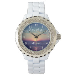 Relógio Eu estou com você sempre Bíblia Verso