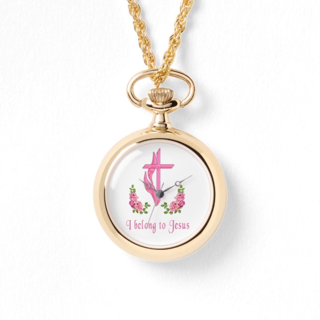 Relógio Eu pertenço aos presentes de Jesus (Frente)