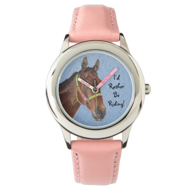 Relógio Eu Preferencialmente Andando! Cavalo (Frente)