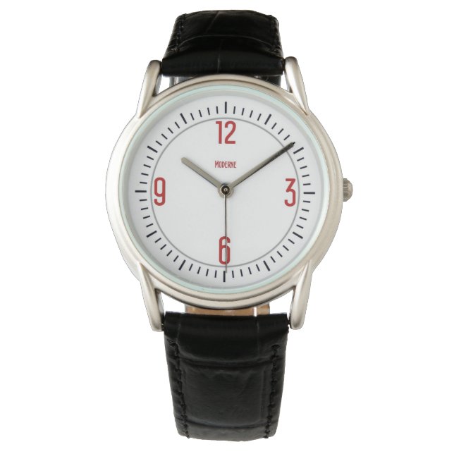 Relógio Euromoderna 1 Red Designer Watch (Frente)