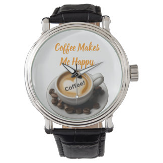 Relógio eWatch Coffee Makes Me Happy Watch