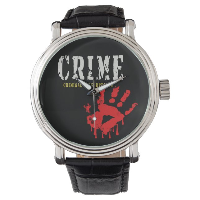 Relógio eWatch de impressões digitais criminais (Frente)