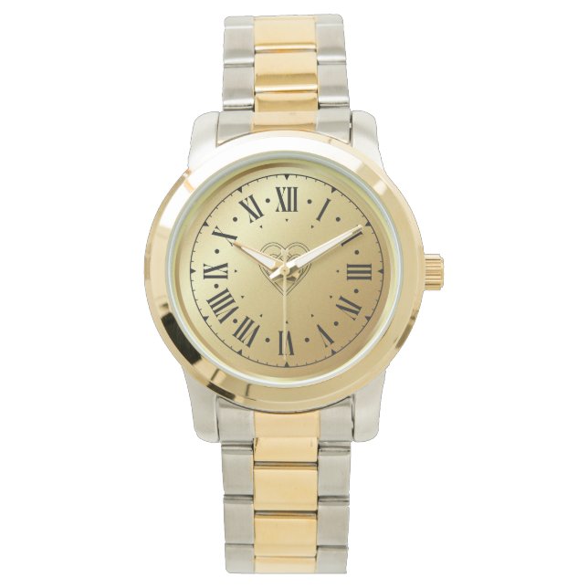 Relógio eWatch de pulseira de dois tons sobredimensionado  (Frente)