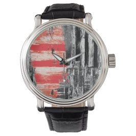 Relógio eWatch Watch – Red Pulse Abstract Design