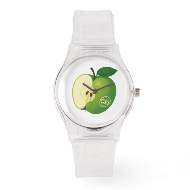 Relógio eWatch Watch with green apple (Frente)
