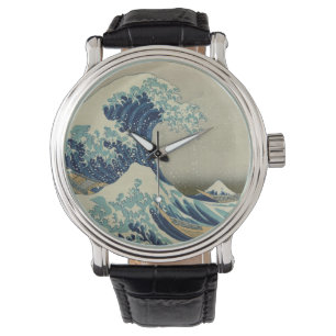 Relógio Excelente da costa de Kanagawa por Hokusai