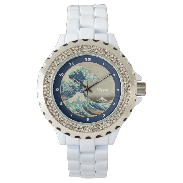 Relógio Excelente Wave off Kanagawa & Japan Art watch Japã (Frente)