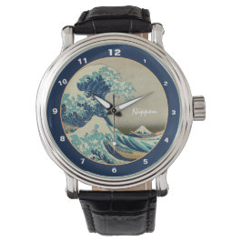 Relógio Excelente Wave off Kanagawa & Japan Art watch Japã