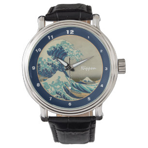 Relógio Excelente Wave off Kanagawa & Japan Art watch Japã
