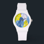 Relógio Falsa Indigo III<br><div class="desc">Floral</div>