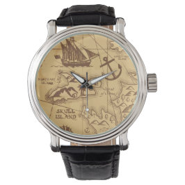 Relógio Família de pontos de terra do mapa Pirate Personal