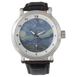 Relógio Famoso Starry Night & Van Gogh /vintage Art