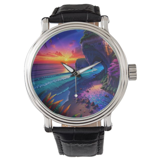 Relógio Fantasy Tropical Beach Four (Frente)