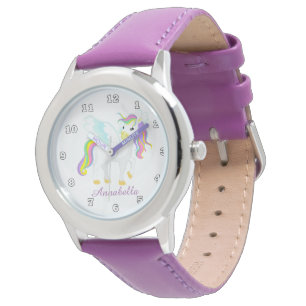 Relógio Fantasy unicorn adiciona name watch