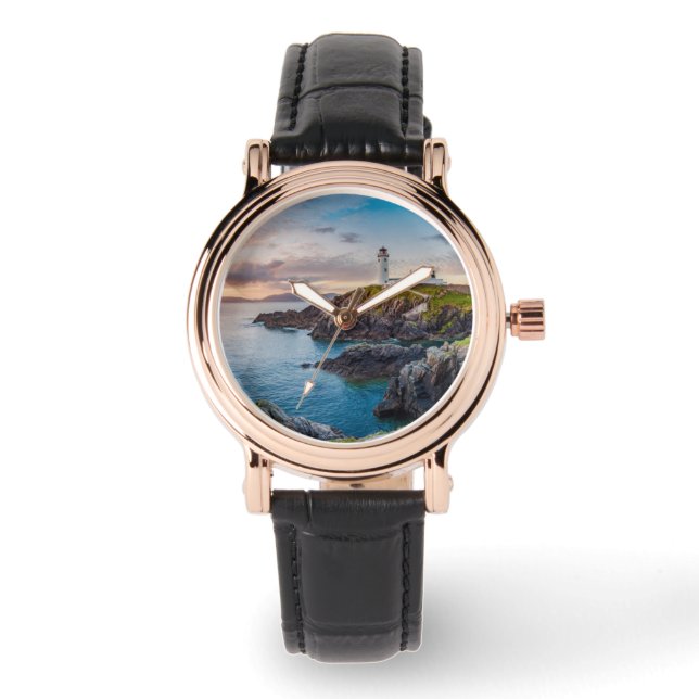 Relógio Faróis | Fanad Head Lighthouse Irlanda (Frente)