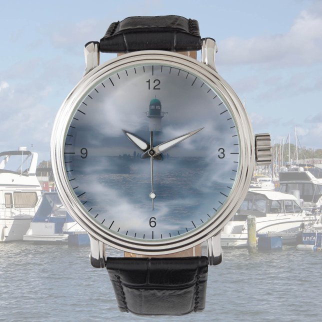 Relógio Farol na tempestade - Mar Báltico (Criador carregado)